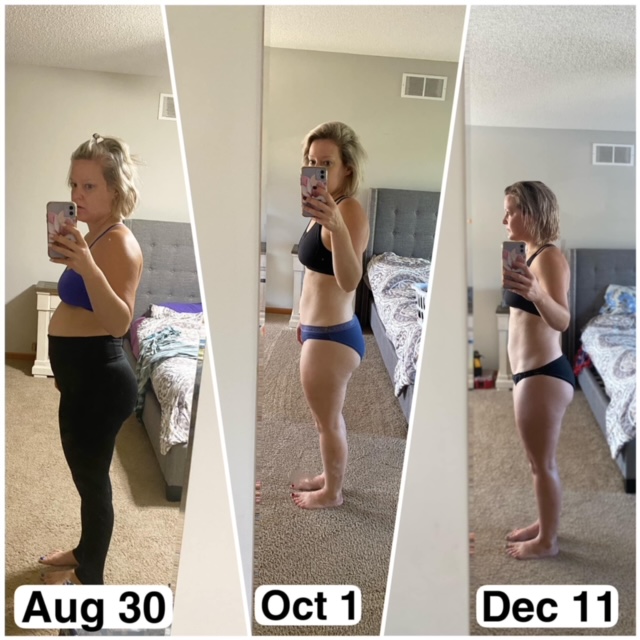 kelly weight loss progression